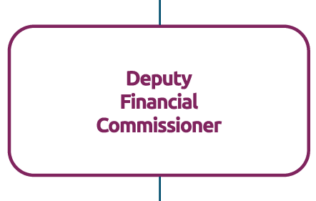 At the next level of the hierarchy is the Assistant Financial Commissioner.