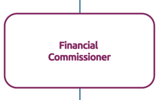 The Financial Commissioner follows in the next tier.
